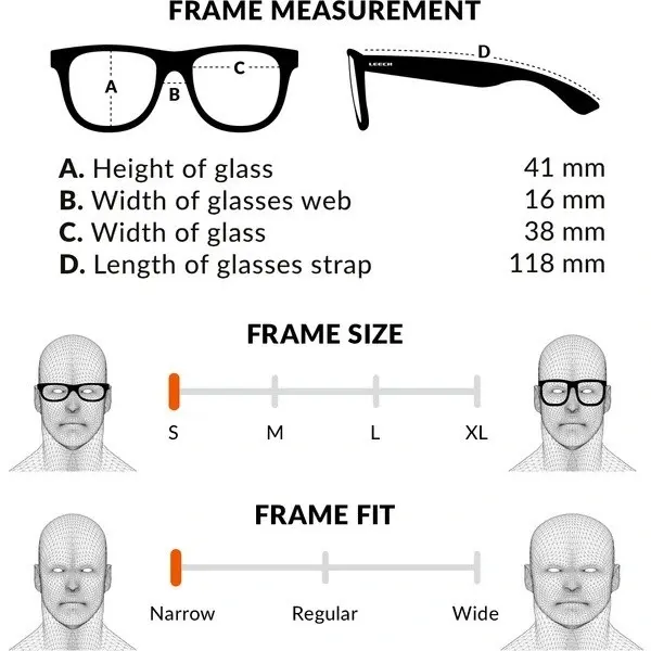 Leech ATW Kidz Red Polariserte solbriller for unge fiskere 