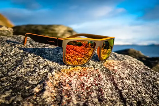 Leech X Street Fire Polariserte solbriller Gul Copper linse 