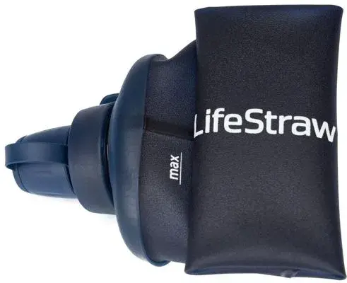 Lifestraw Peak Squeeze 1L Mountain Blue Komprimerbar flaske med filter 