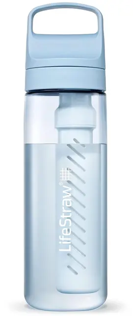 Lifestraw Go 2.0 650ml Icelandic Blue Filterflaske for reise og daglig bruk 