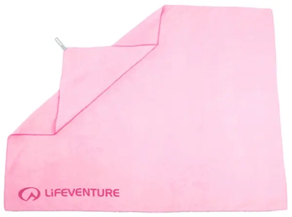 Lifeventure Soft Fibre Trek Towel L Kompakt vandringshandduk, Rosa 