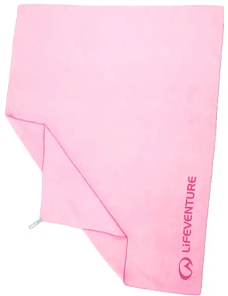 Lifeventure Soft Fibre Trek Towel L Kompakt vandringshandduk, Rosa 