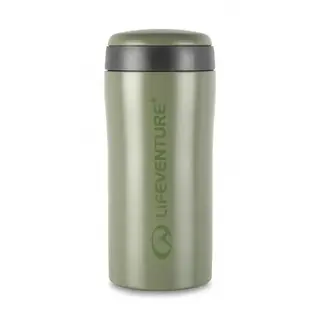 Lifeventure Thermal Mug - Khaki H&#229;ller v&#228;rmen i upp till 4 timmar!