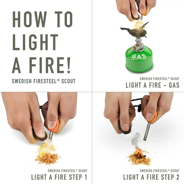 Light My Fire Firesteel Scout Effektiv tändare med nödsignal 