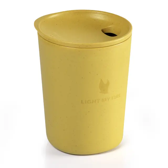 Light my fire MyCup´n Lid orginal Kaffekopp, mustyyellow 
