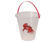 Lilla vikingakrabbhinken Transparent hink för krabbfiske