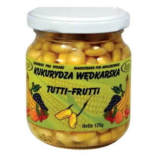 Lorpio Corn Flavoured In Juice 125g Aromatisk attraktion, tutti frutti