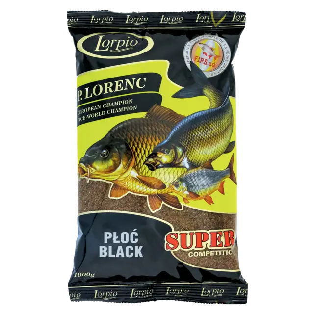 Lorpio Groundbait Super 1kg Roach Black mäsk 