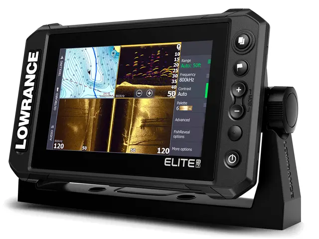 Lowrance Elite FS Ekolod Utan givare 7" skärm 