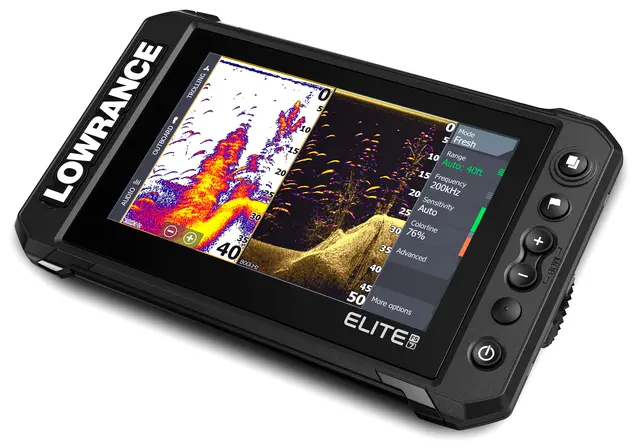 Lowrance Elite FS Ekolod Utan givare 7" skärm 