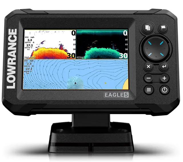 Lowrance Eagle 5" 50/200 HDI Ekkolodd og kartplotter med svinger 
