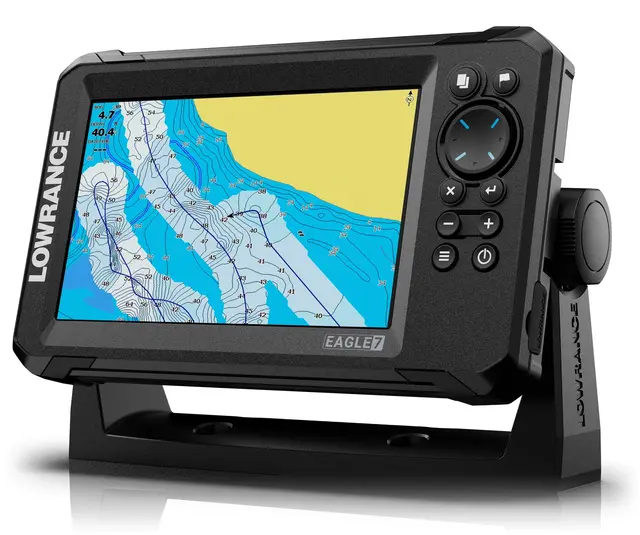 Lowrance Eagle 7" 83/200 HDI med kart med C-map til 50% rabatt (verdi 890,-) 