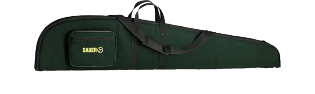 Sauer Futteral Grön m/Lomme Futteral med logo og glidelås 