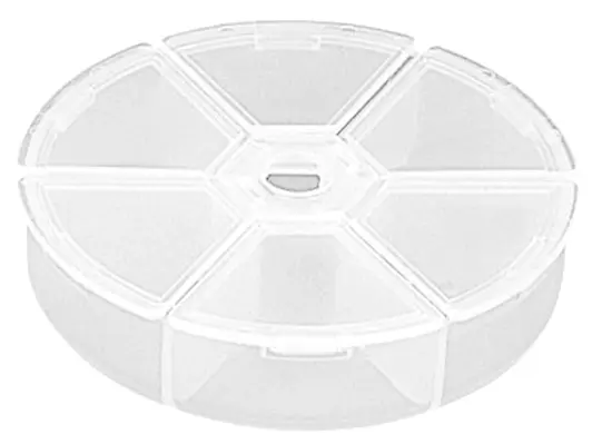 Meiho Rund box med 6 fack PC-80 