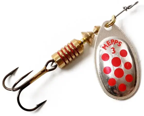 Mepps Aglia  4,5g (2) S/R/D Kjøp 8 spinnere få en gratis slukboks 