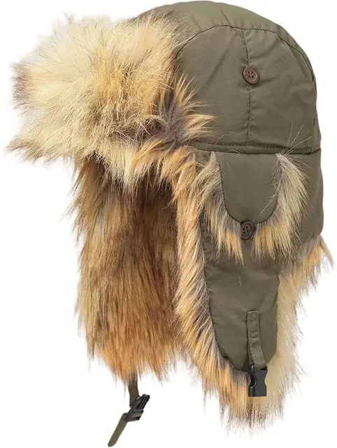 MJM TH1108 Ørelapplue S Army/Natural For de ekstra kalde dagene 