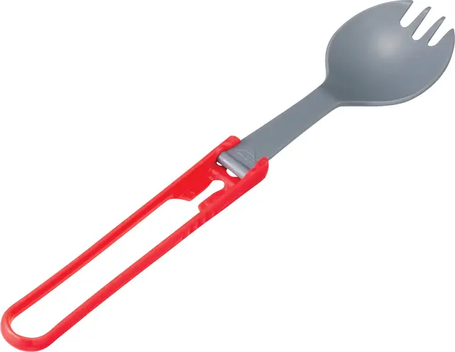 MSR Folding Spork - Red Sked och gaffel i ett 