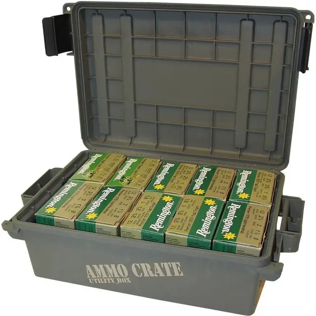 MTM Ammobox Grön ACR4 ACR4-18, Utv. 44x27x14cm Inv. 33x23x12cm 