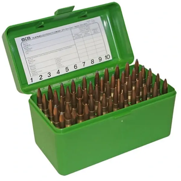 MTM Patronbox Basic Medium Rifle RM-50, 50-patrons box 243Win/308Win 