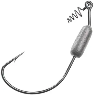 Mustad PowerLock Plus w/Spring Gripper Weedless krok med skruvf&#228;ste