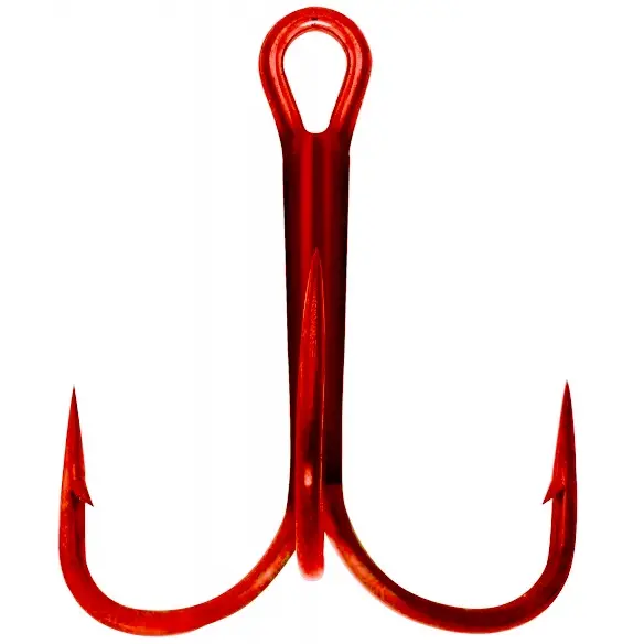 Mustad TR58NP-RB Treblekrok #8 Ultra Point röd trekrok - 6st 