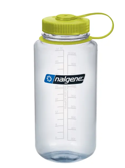 Nalgene 1L Wide Mouth Sustain Clear 1 liter drikkeflaske med vid åpning 