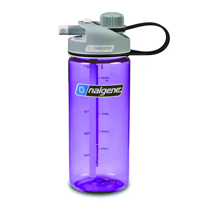 Nalgene Multidrink Sustain Purple 0,6 L Mångsidig flaksa med två drickmetoder 