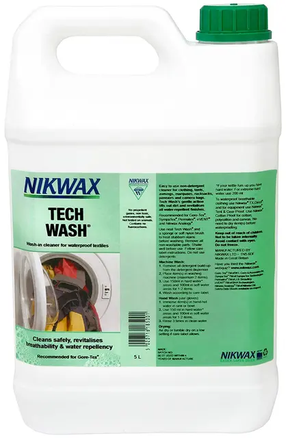 Nikwax Tech Wash 5L Impregnering av alle tekstiler 