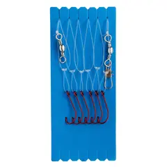 Sölvkroken Häckla med röd krok 1 6 upphängare / 3,9m / 0,60mm