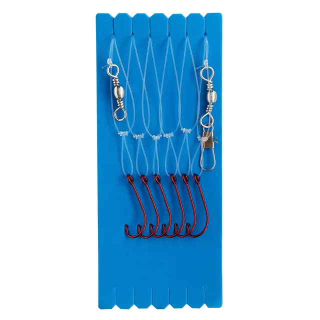 Sölvkroken Häckla med röd krok 1 6 upphängare / 3,9m / 0,60mm 