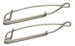 Scotty 1155 Stackerklämma Nickel/Silver 2 st Trolling Snaps. Large