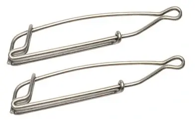 Scotty 1155 Stackerklämma Nickel/Silver 2 st Trolling Snaps. Large 