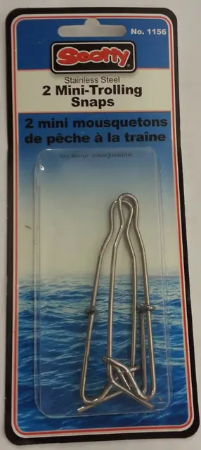 Scotty 1156 Stackerklämma 2 st Mini Trolling Snaps 