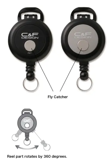 C&F Flex Pin-On-Reel Black CFA-72-BK 