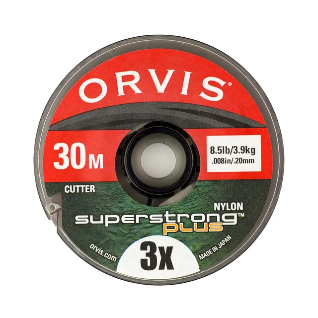 Orvis Super Strong Plus Tippet 0,11mm/7x Krystallklart, slitesterkt og knutesterk 