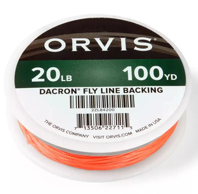 Orvis Dacron Backing 20lbs 100yds Mycket slitstark och lätt att se 
