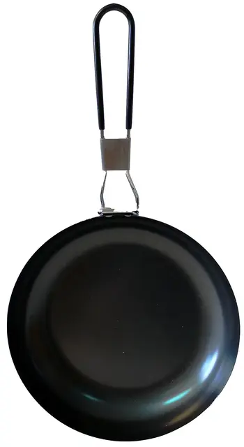 Osean Stekpanna i stål 24cm Hopfällbar stekpanna nonstick 