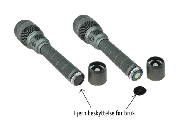 Osean LED Lommelykt 7000lm Oppladbar IP67 