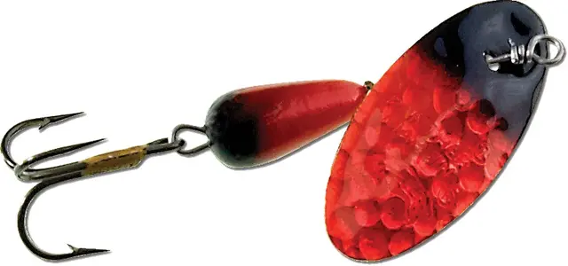 Panther Martin Hammered UV Salmon/Blk 7g Spinnare med hammrede UV spinnerblad 