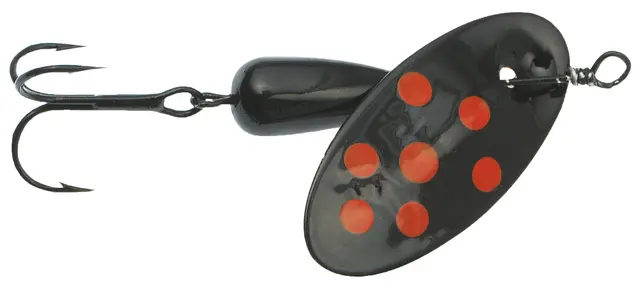 Panther Martin Spotted Black Fluo 7g Effektiv spinnare 