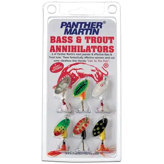 Panther Martin Sett Bass &amp; Trout 6-pack Effektivt spinnarpaket f&#246;r &#246;ringfiske