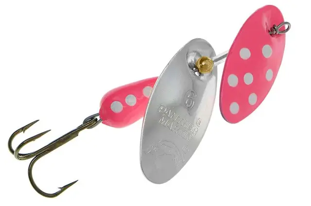 Panther Martin DualFlash Pink/Silver 5g Spinner med dubbel vibration 