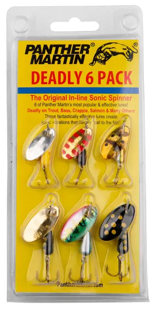 Panther Martin Sett Western Trout 6-pack Effektiv spinnerpakke for ørretfiske 