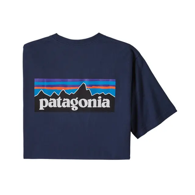 Patagonia M P-6 Logo Responsibili-Tee XS Classic Navy T-skjorte med patagonialogo 
