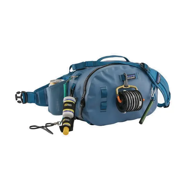 Patagonia Guidewater Hip Pack 9L Blue Liten, lätt vattentät midjeväska 