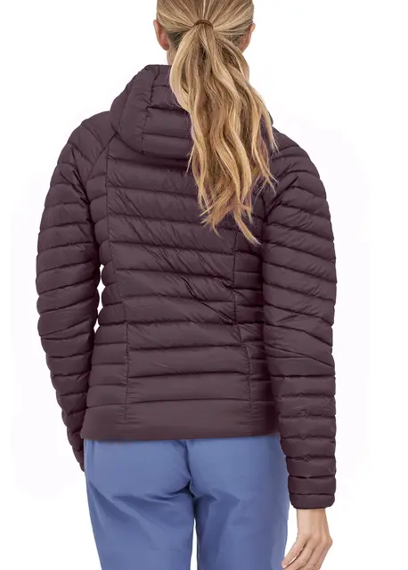 Patagonia W's Down Sweater Hoody XS Obsidian Plum 