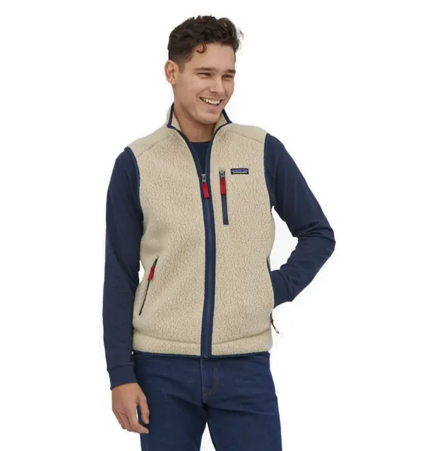 Patagonia M Retro Pile Vest XXL El Cap Khaki fleecevest til herre 