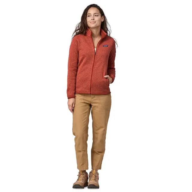 Patagonia W Better Sweater Jkt Red XS Pimento Red fleecejakke til dame 