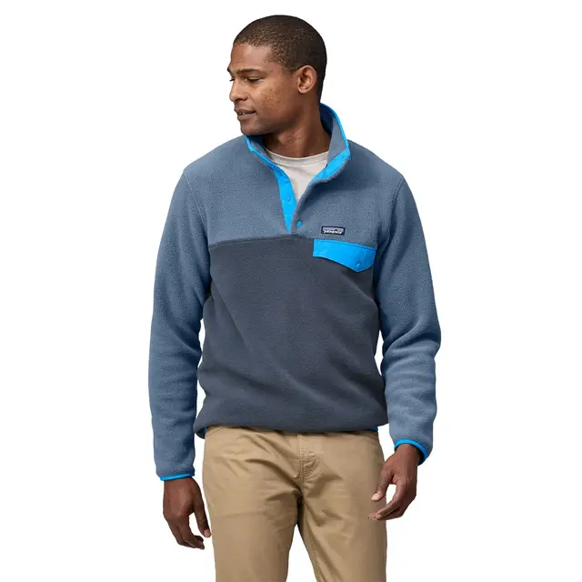 Patagonia M LW Synchilla Snap-T S Smolder Blue fleecegenser til herre 