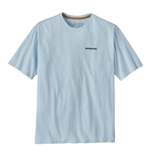 Patagonia M Home Water Trout S Chilled Blue organisk bomull t-skjorte 